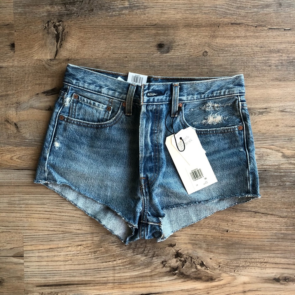 Levi’s Premium 501 High Rise Micro Shorts